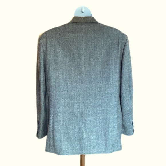Oscar De La Renta Blazer wool & cashmere blend blazer 46 Regular - Picture 4 of 13